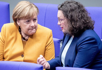德国社民党主席辞职 默克尔联合政府或将瓦解