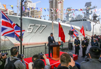 中国海军首次造访伦敦，英国媒体百感交集
