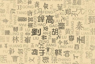 中国姓氏分布图出炉 看看自己的根到底在哪里？