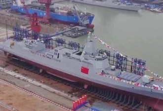 中国055大驱逐舰火力不输美舰 最早明年入役