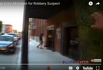 演员戴头套拍摄抢劫镜头 险些被警察开枪打死