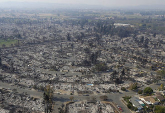 加州大火横扫一个纽约土地 9万人无家可归