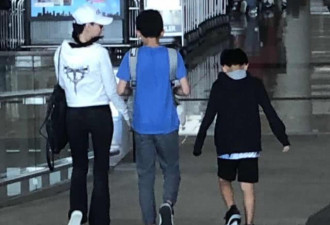 张柏芝带两儿子出游过暑假，Lucas身高赶上妈妈