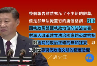 习的报告表明中国执政党思想资源枯竭