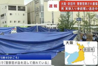 G20安保引担忧 日本警察被砍遭抢枪左胸插菜刀