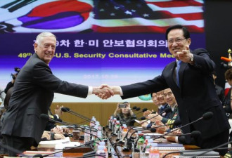 美韩防长商定部署更多美战略武器 加强情报共享