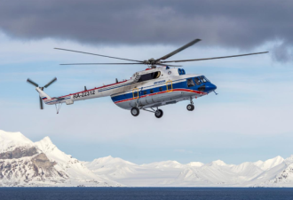 俄坠海直升机残骸水下209米被发现