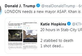 伦敦24小时内连发5起袭击 特朗普:需新市长