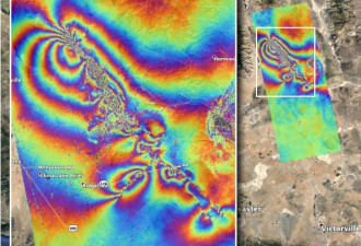 NASA公布图像 这是加州地震留下的地表“伤疤&quot;