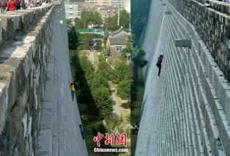 日本人称中国大妈为逃票徒手爬上长城
