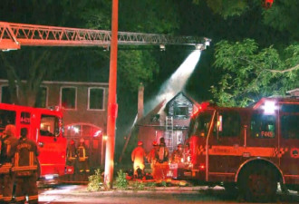 多伦多西区空置房屋发生2级火灾