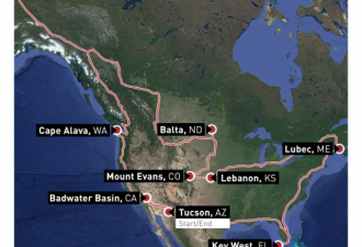 这个人驾驶电动车跨越北美 最北能开到哪里？