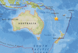 新喀里多尼亚规模7.0强震 恐引发海啸