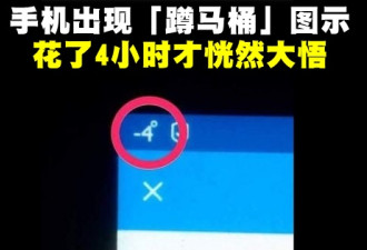 手机惊现神秘“蹲马桶”怪图？真相让网友笑翻