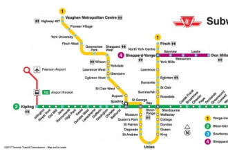 30天后在旺市可以直接坐TTC地铁了