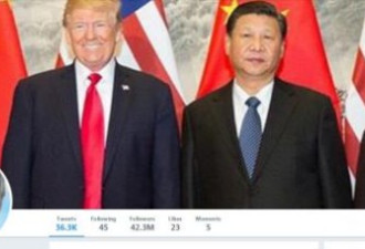 川普又换封面    在中国发了8条推特