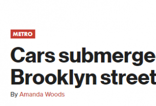 纽约沦陷：市区停电,街道成河,地铁站变水帘洞