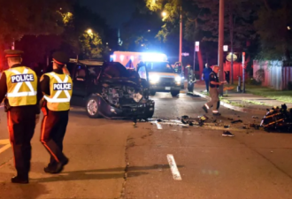 多伦多西区致命事故 摩托车手撞货车当场丧生