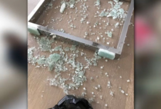 家中吃饭惊魂：一家人午餐时钢化玻璃桌突爆炸