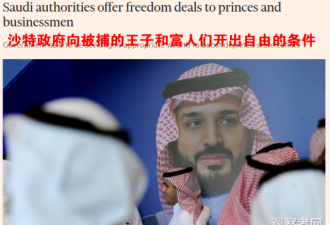 沙特王子&quot;交钱免罪&quot;？贡献7成财产换取自由