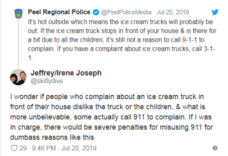 皮尔区市民狂打911 只为投诉冰激凌车停在门外