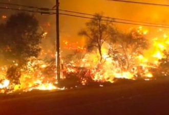 加州野火依旧猛烈 火势已经烧到太平洋