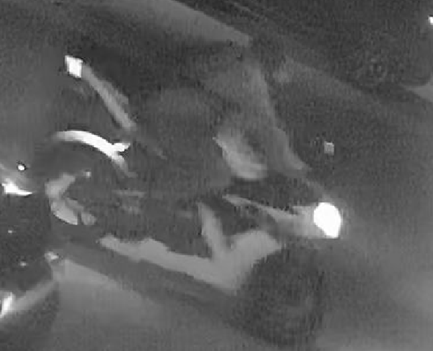 Suspect and motorcycle