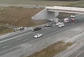 407高速公路多车相撞 一名男子丧生多人受伤