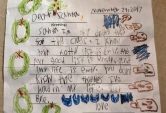 美6岁男童不信圣诞老人 绝妙信件网疯传