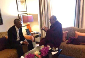 达赖喇嘛与奥巴马在印度聊天 谈了这个事