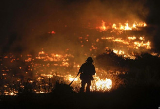 加州山火面积16万亩 烧毁建筑535栋 23万人撤离