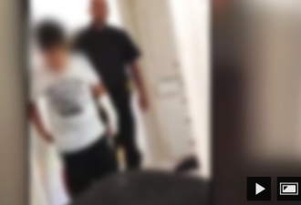 视频记录：加拿大警察涉嫌掌掴12岁男孩