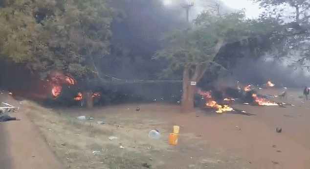 坦桑尼亚油罐车爆炸致60死 事前居民聚集偷油