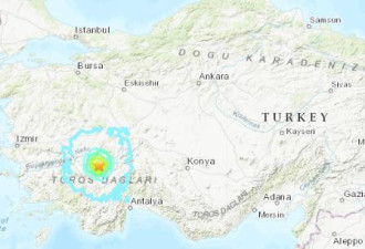 土耳其西南规模5.8地震 传数十房屋毁损