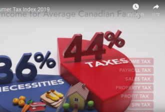 加拿大平均每家缴税4万 比吃喝住加起来还多！