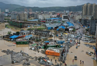 图集：中国遭遇强度史上罕见台风 651万人受灾