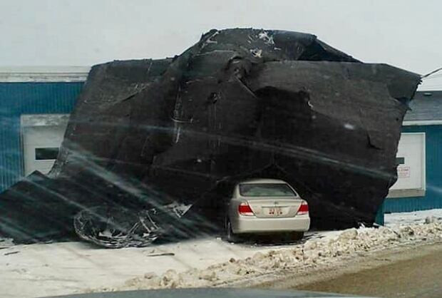 Wind damage in Port aux Basques