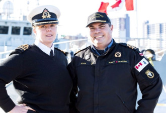 创纪录了：看看加拿大海军的夫妻舰长