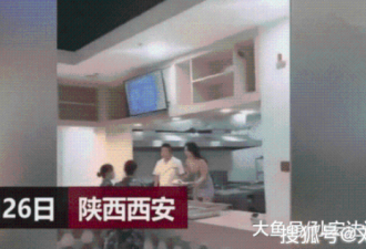 美女穿低胸装给学生打饭 男生：这谁顶得住啊