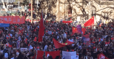 香港废青在日本集会游行，在日华人团结反击！