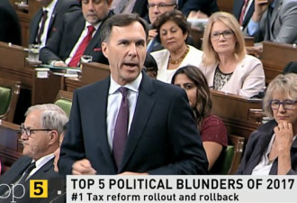 2017年加拿大人关注的5大政治乌龙