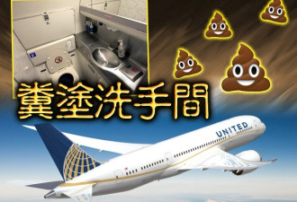 美联航空中乘客竟用粪涂厕所 致中途迫降