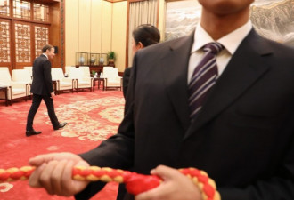 独自等待？西媒拍下马克龙会见李克强这一幕
