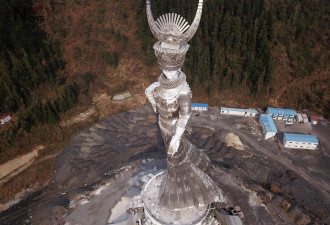 国家级贫困县近亿建女神雕塑破吉尼斯纪录