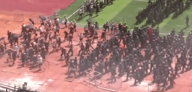 深圳武警公安联合演练处置暴乱，现场视频曝光