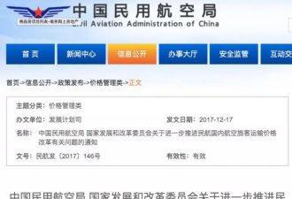 中国机票价格新政发布 热门航线机票要涨了？