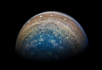 宇宙宝石 木星最新大气图 绝美如名画