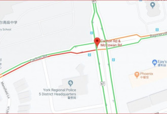万锦发生一起三车相撞事故