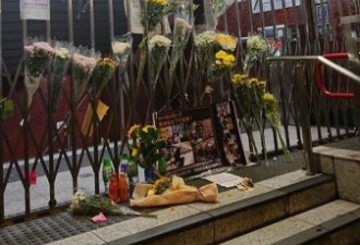 惊传香港警察打死人， 民众自发先献花祭奠