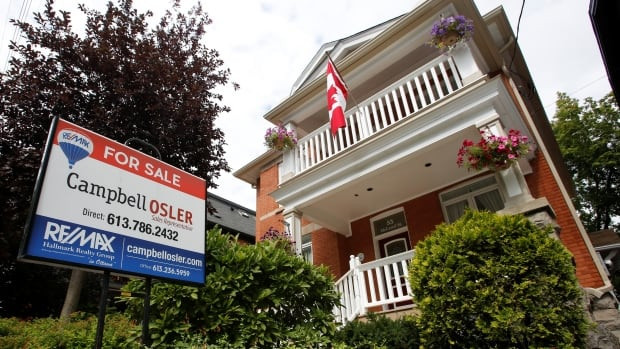 A real estate sign stands in front of a house for sale in Ottawa in August 2017. With some big changes on the horizon, housing topics are likely to dominate Canadian headlines again this year.